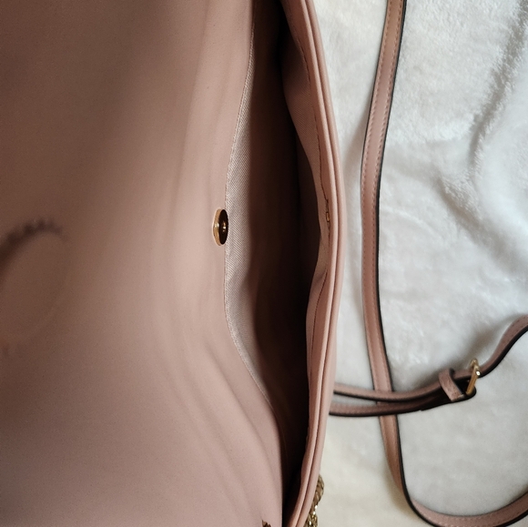 Aldo clutch/ crossbody purse (pink with silver and black beads) - Picture 5 of 5